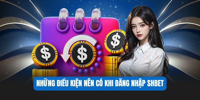 Những điều kiện nên có khi đăng nhập SHBET